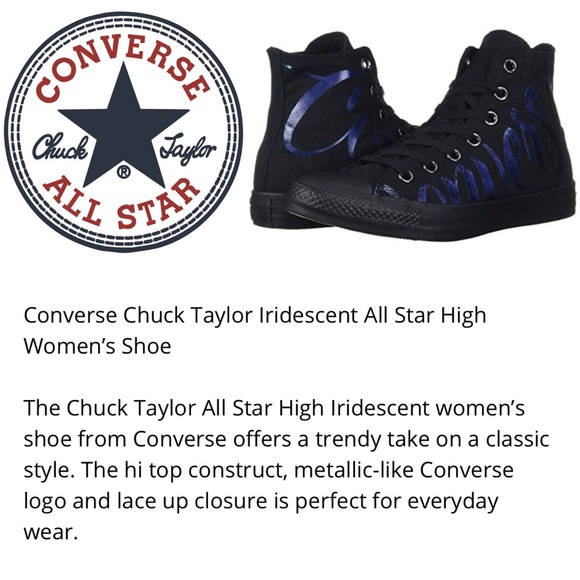 🆕⭐️ Chuck Taylor AS Logo Print Hi Top Trainer BLK - Picture 5 of 14